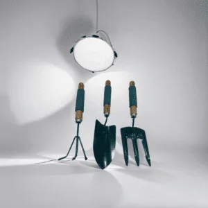 Green Steel Shovel Set
