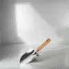 stainless steel trowel with wooden handle