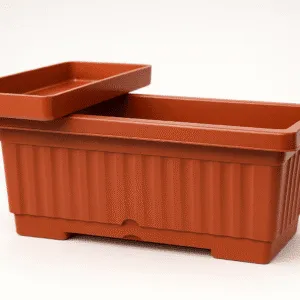Makkah Plastic Planter – 20×40 cm - Brick Red