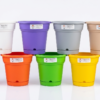 Makkah 22cm Multi-Color Premium Plastic Planter Pot with Matching Drainage Saucer